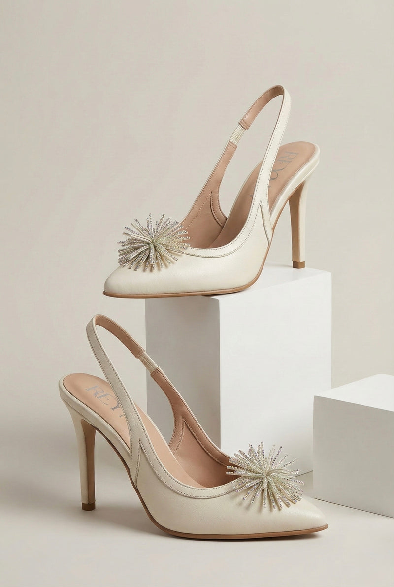 Pearl Crystal Slingback
