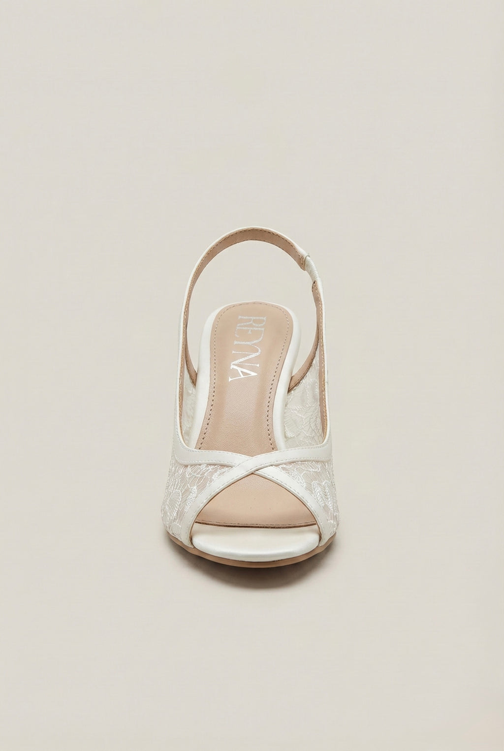 Ivory Lace Slingback Pump
