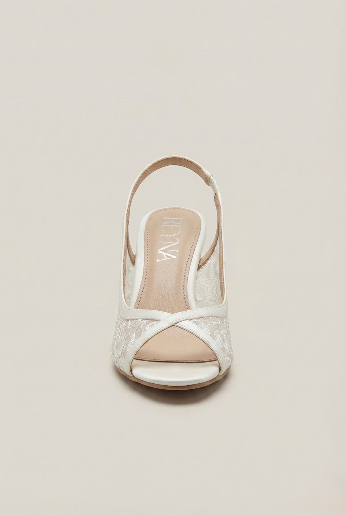Ivory Lace Slingback Pump