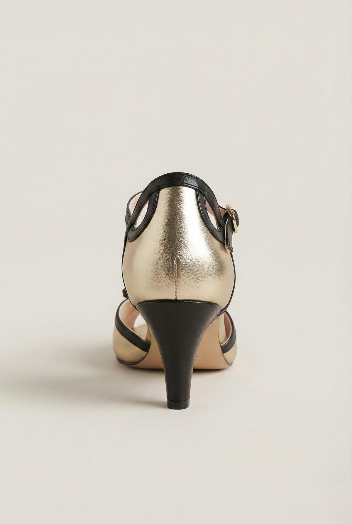 Noir 20s T-Strap Sandal