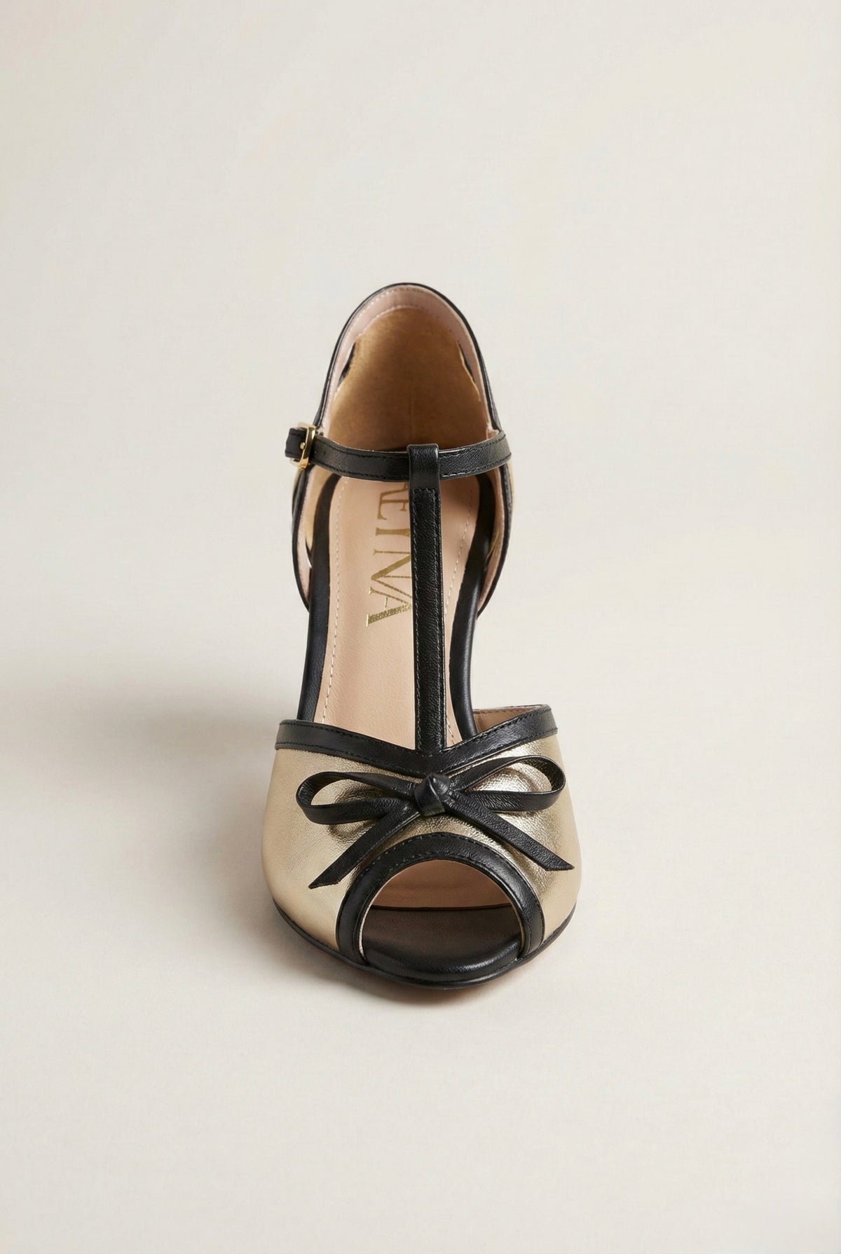 Noir 20s T-Strap Sandal