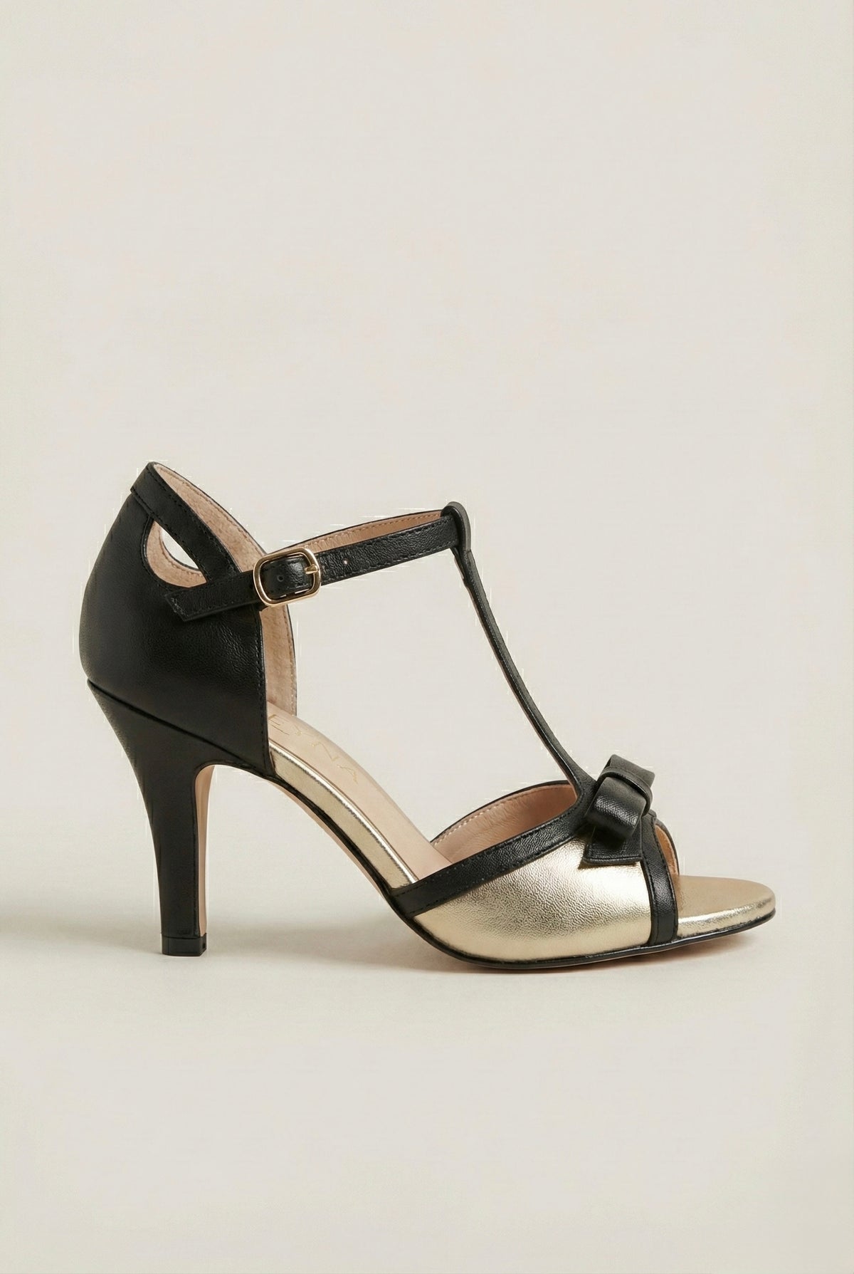 Noir 20s T-Strap Sandal
