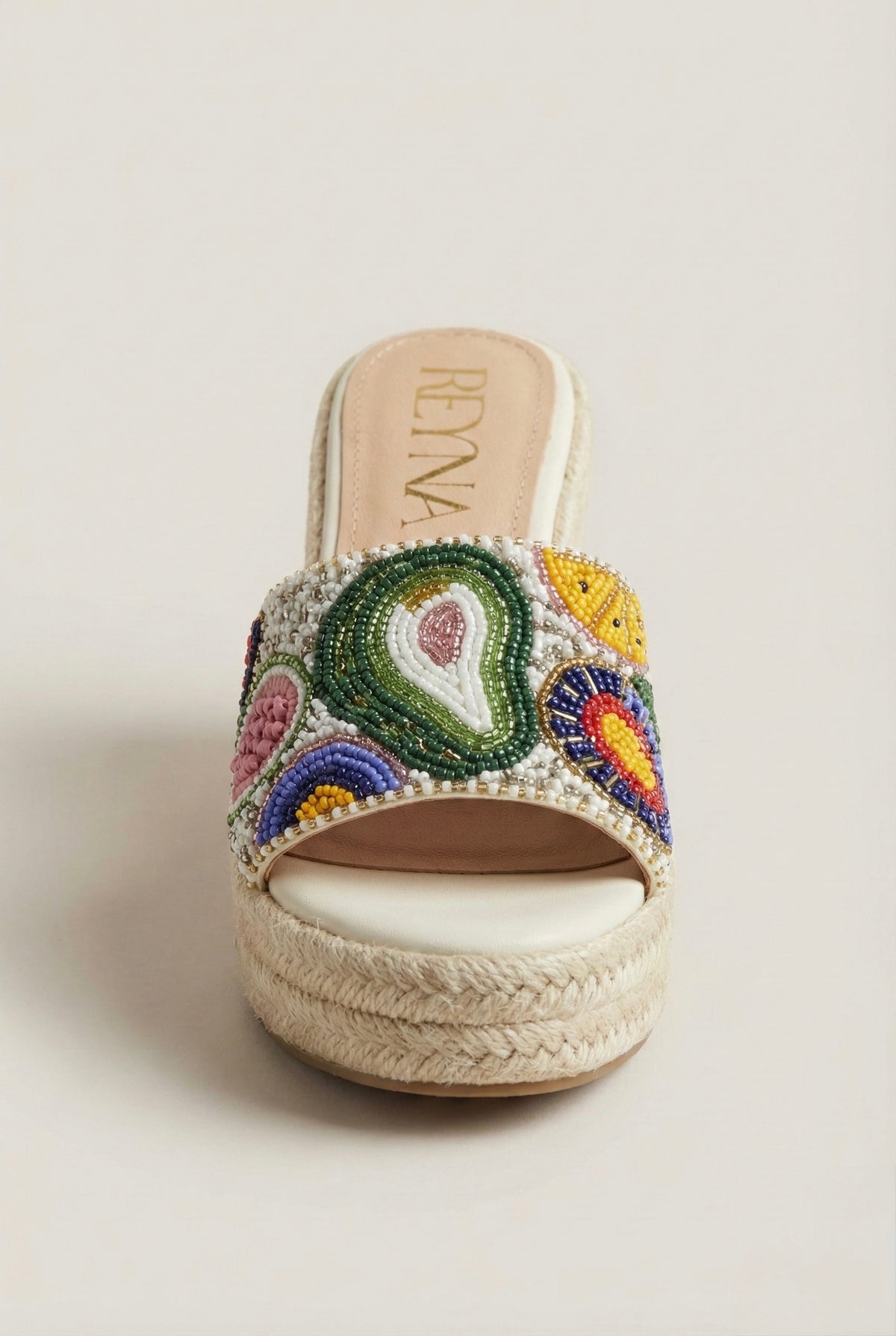 City to Beach Embroidered Wedge
