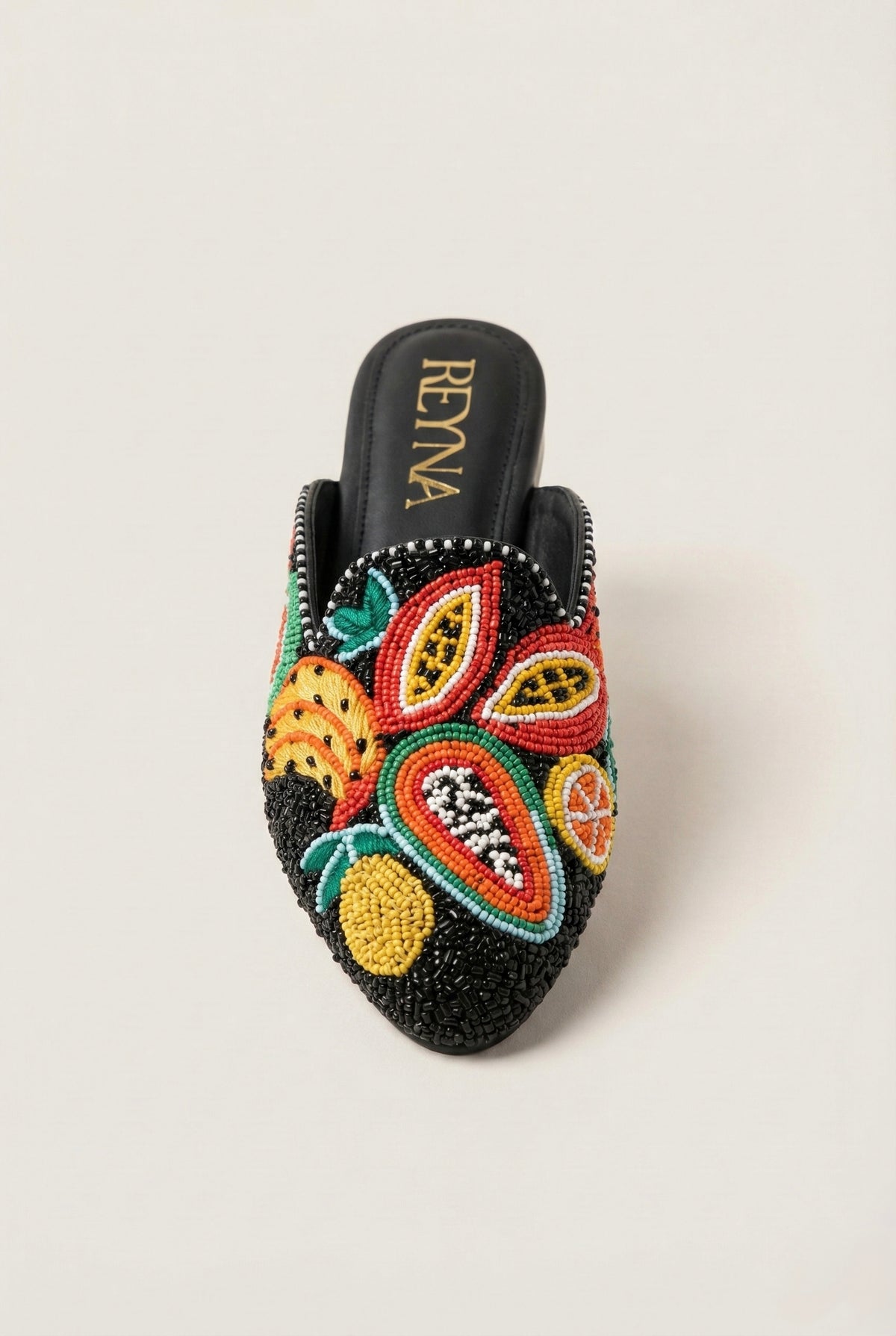 City to Beach Embroidered Mule