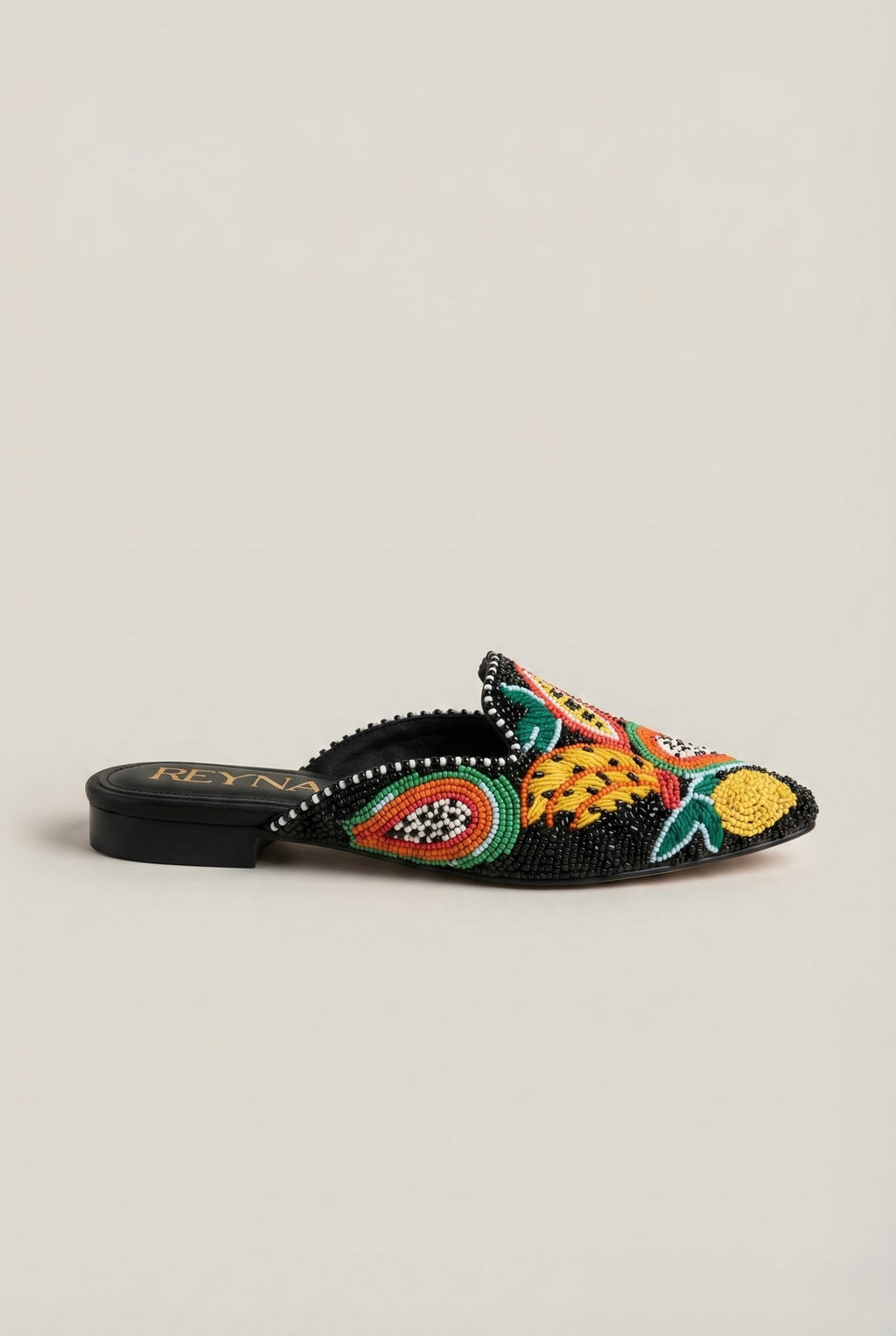 City to Beach Embroidered Mule