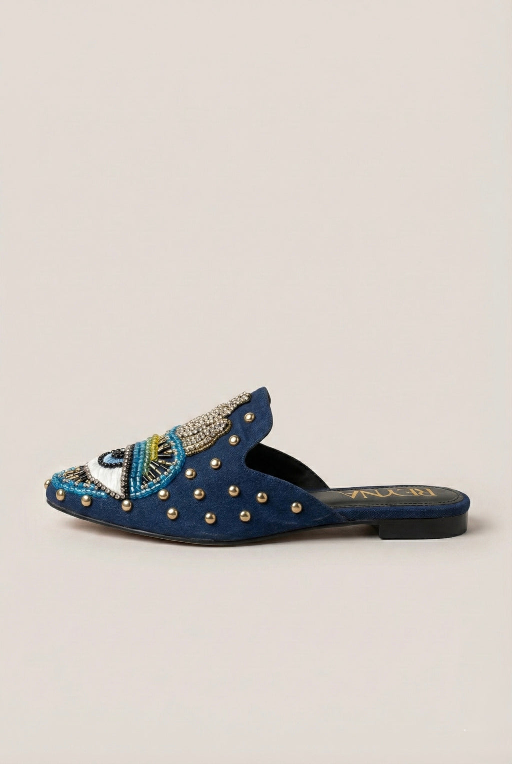 Retro Boheme Embroidered Mule
