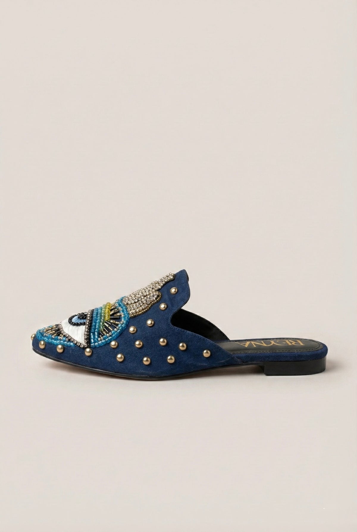 Retro Boheme Embroidered Mule