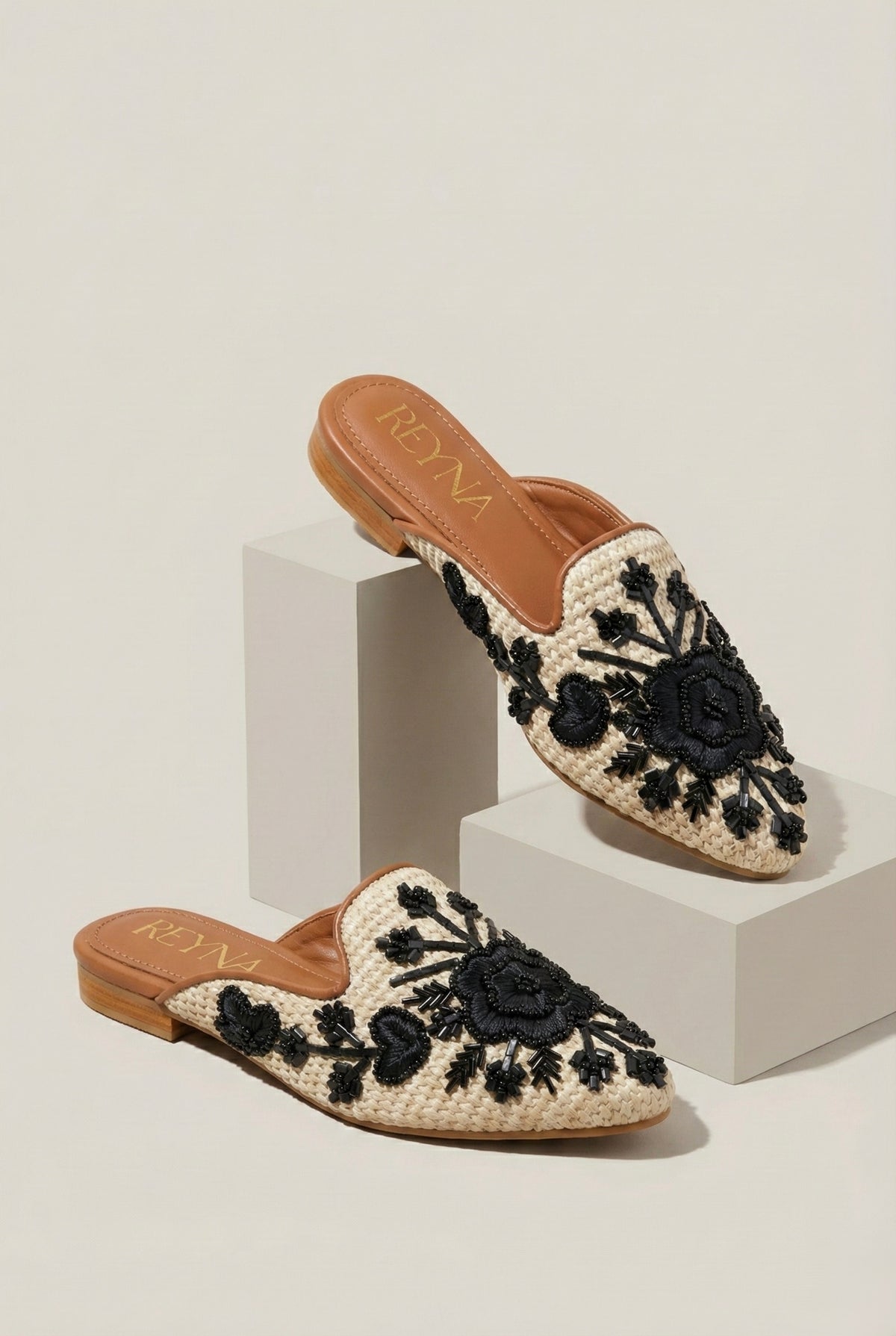 Desert Bloom Embroidered Mule