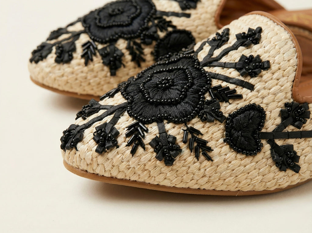 Desert Bloom Embroidered Mule