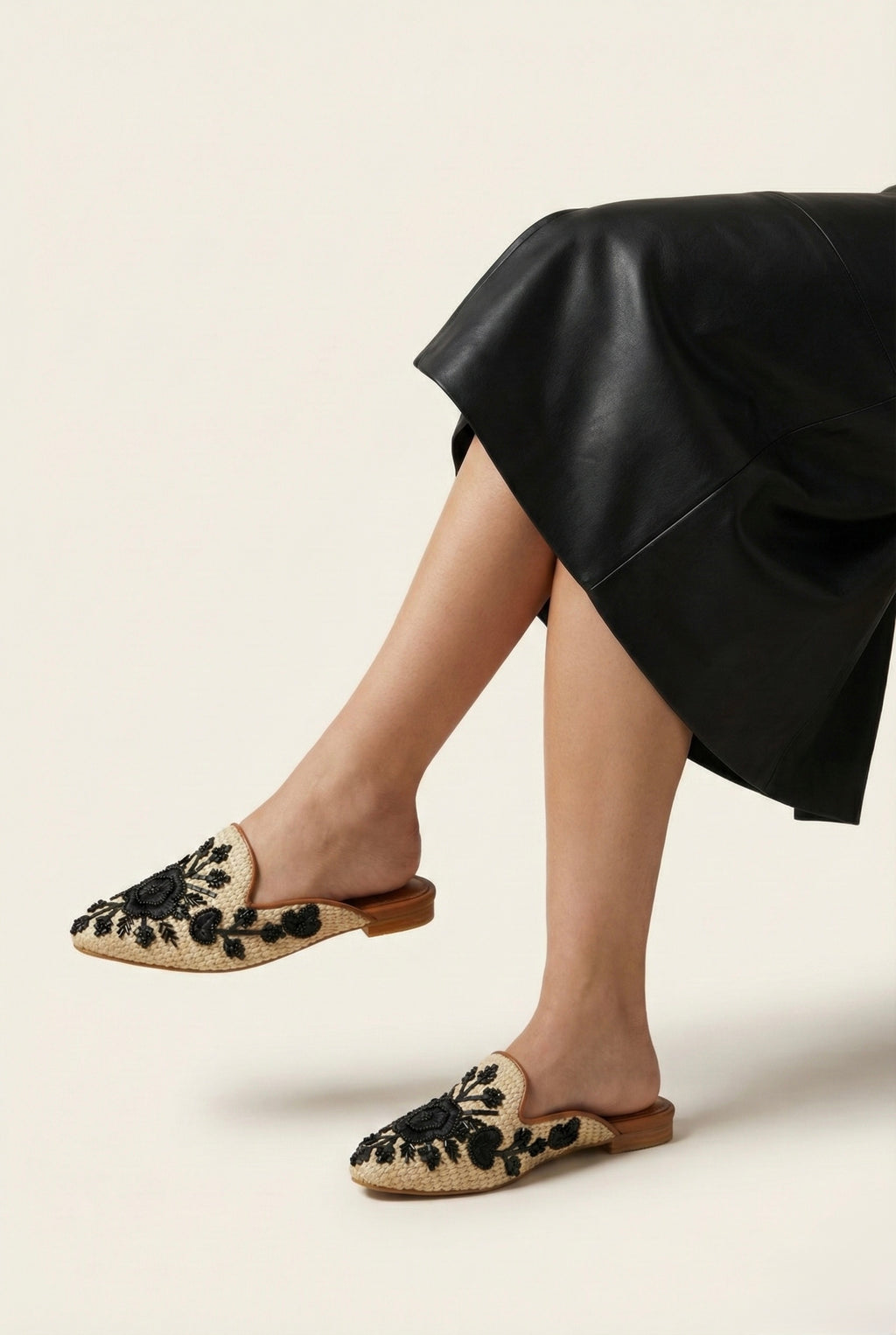 Desert Bloom Embroidered Mule