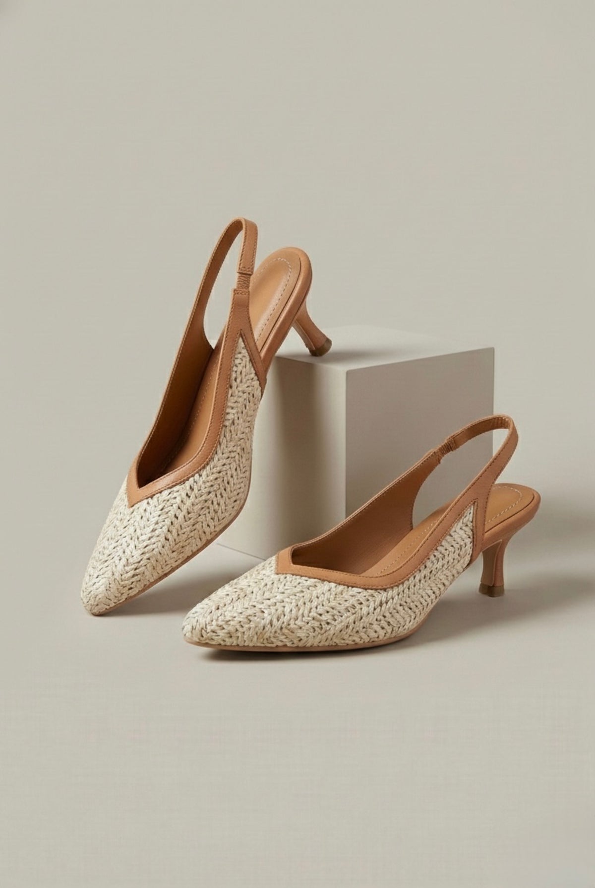 Dune Woven Raffia Mule