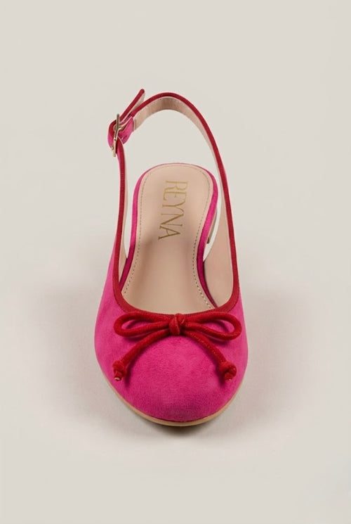 Blush Bow Slingback Ballerina