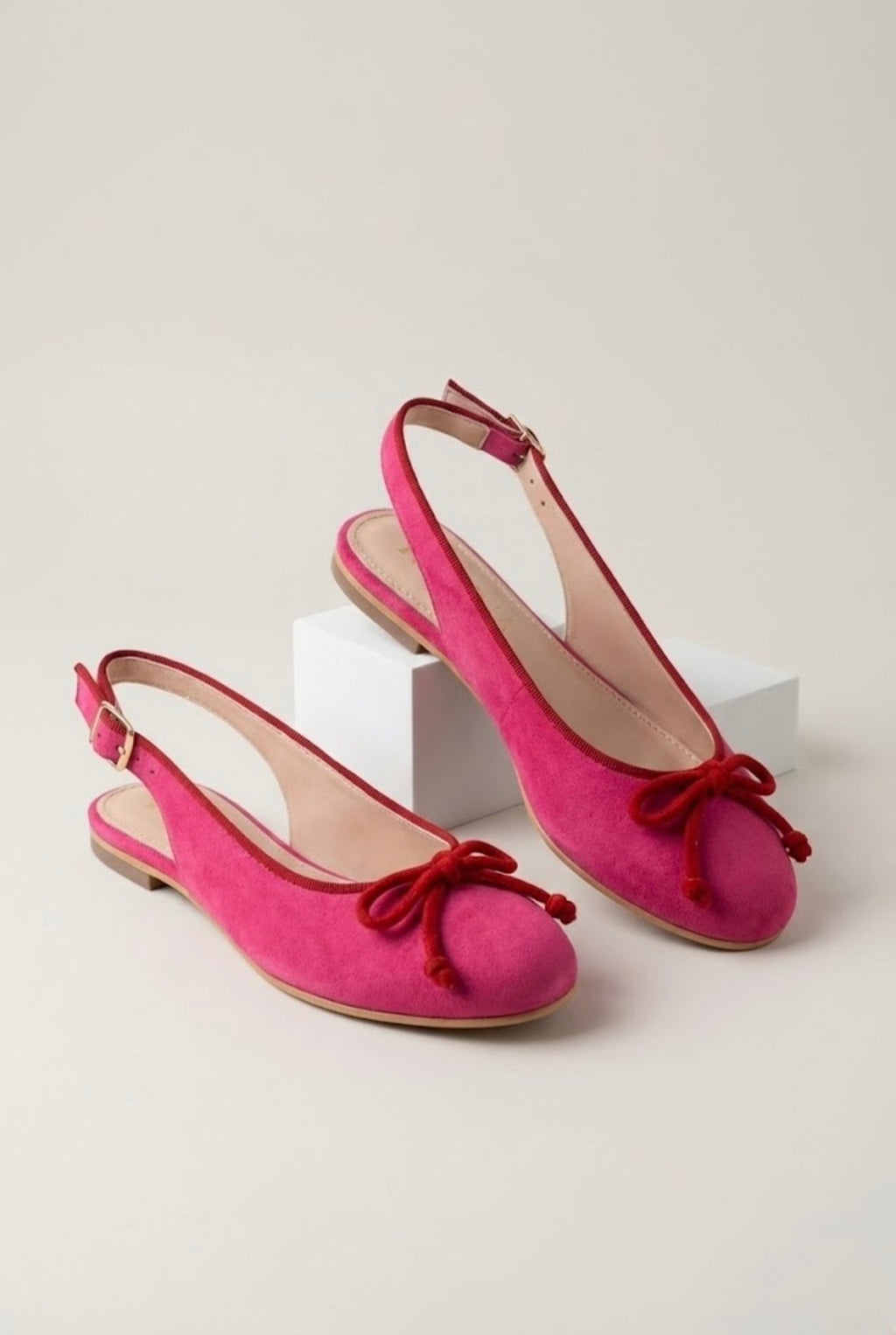 Blush Bow Slingback Ballerina