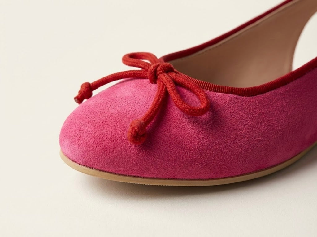 Blush Bow Slingback Ballerina
