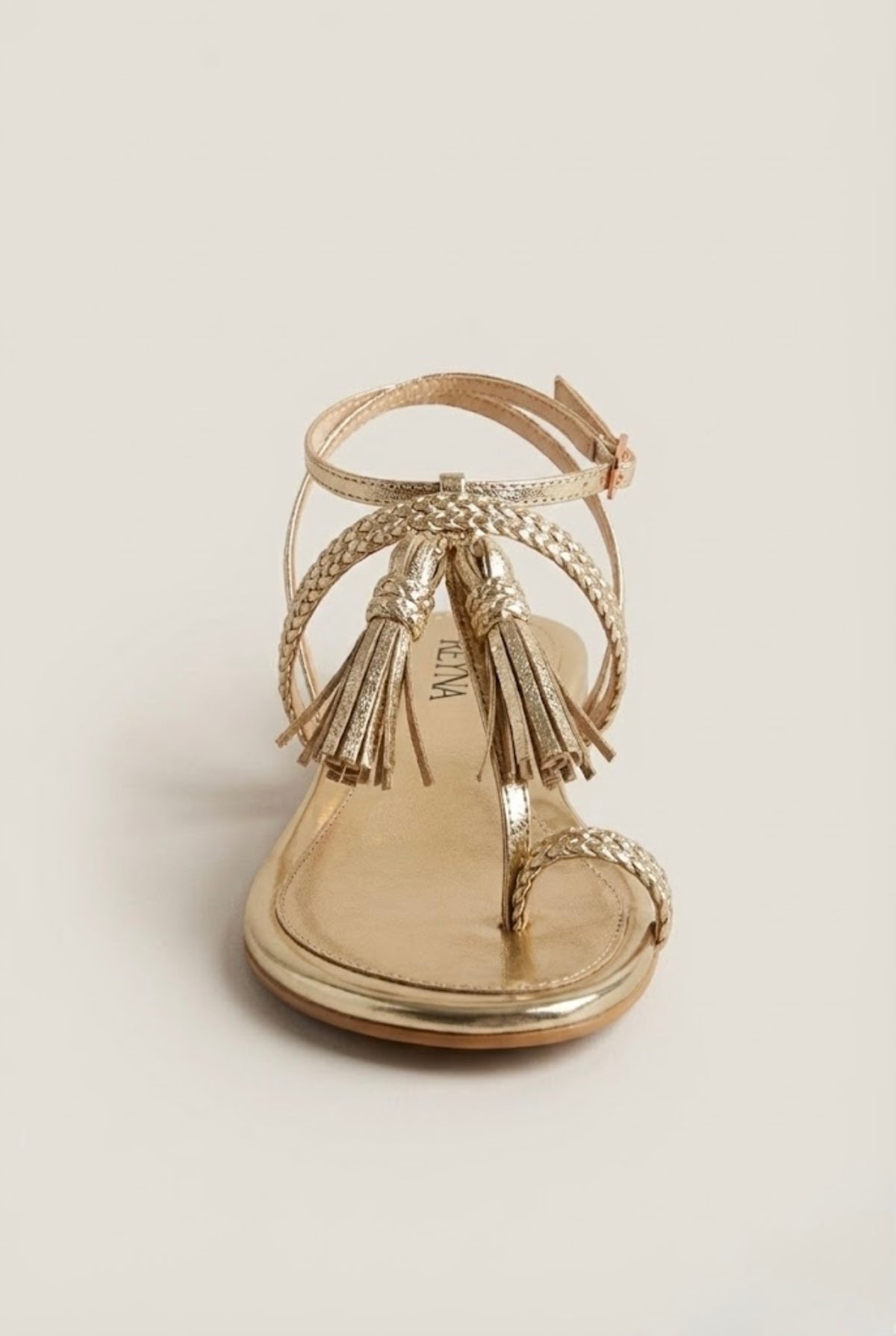 Riviera Tasseled Toe-Post Flat Sandal