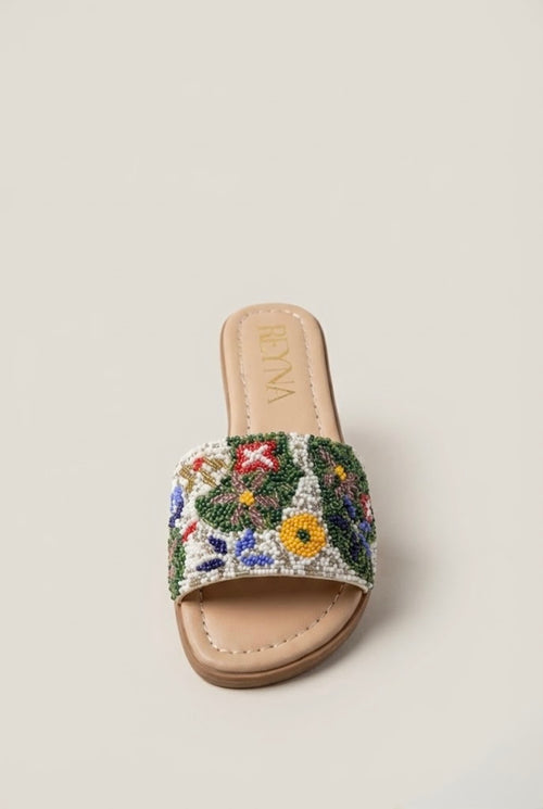 Capri Embroidered Slide