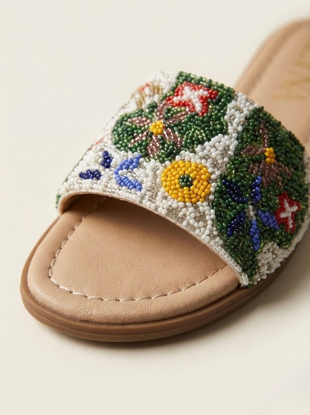 Capri Embroidered Slide