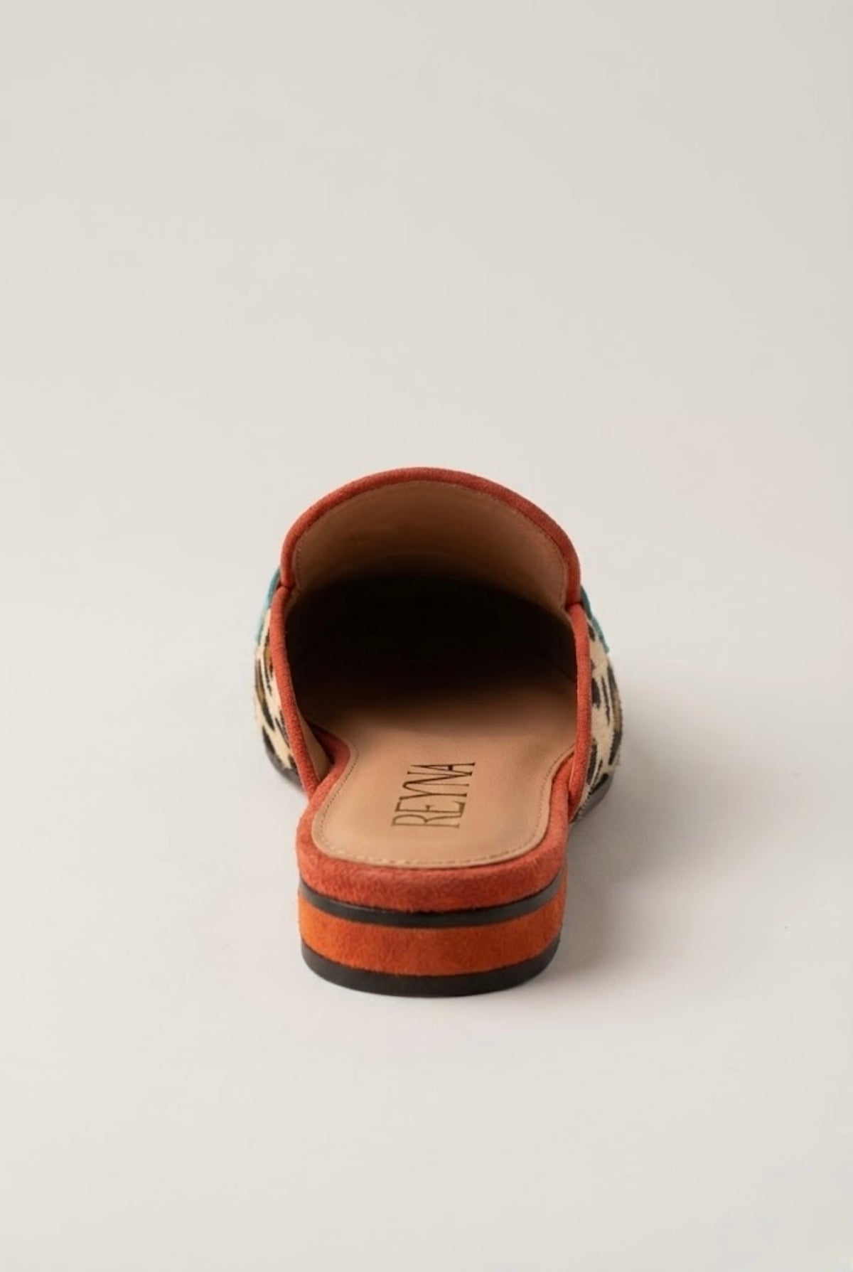 Leopard Accent Flat Mule