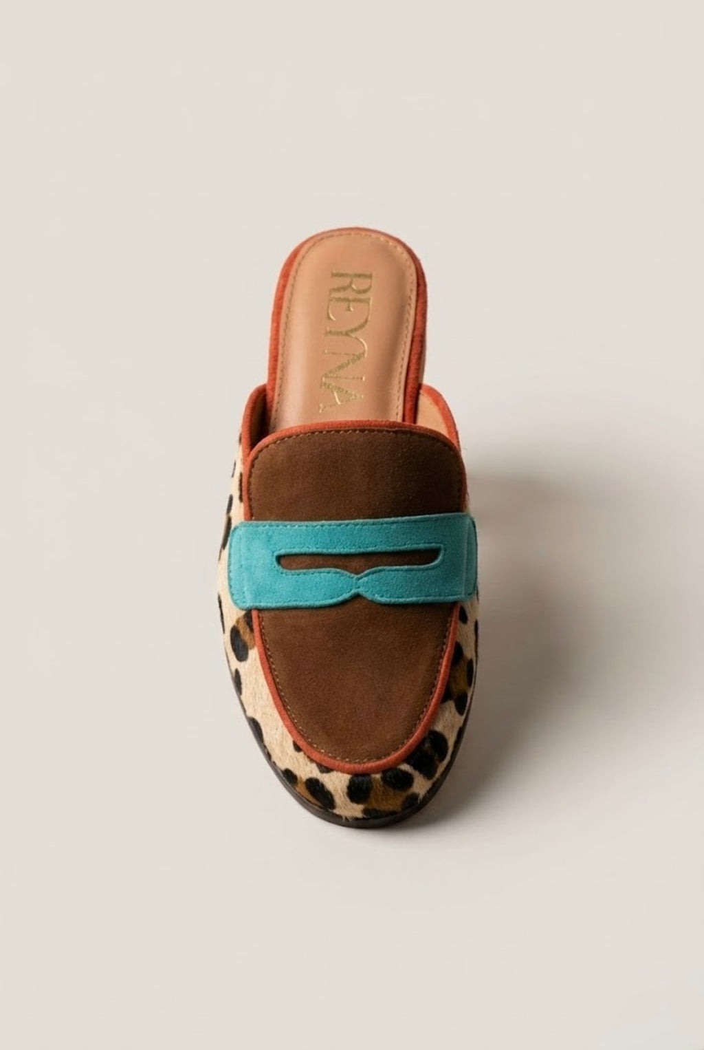 Leopard Accent Flat Mule