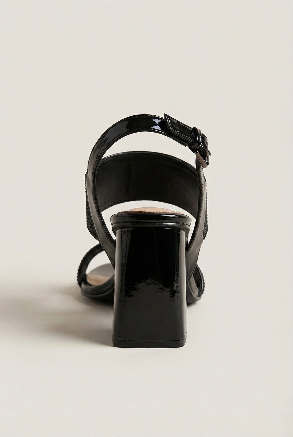 Black Halo Block Sandal