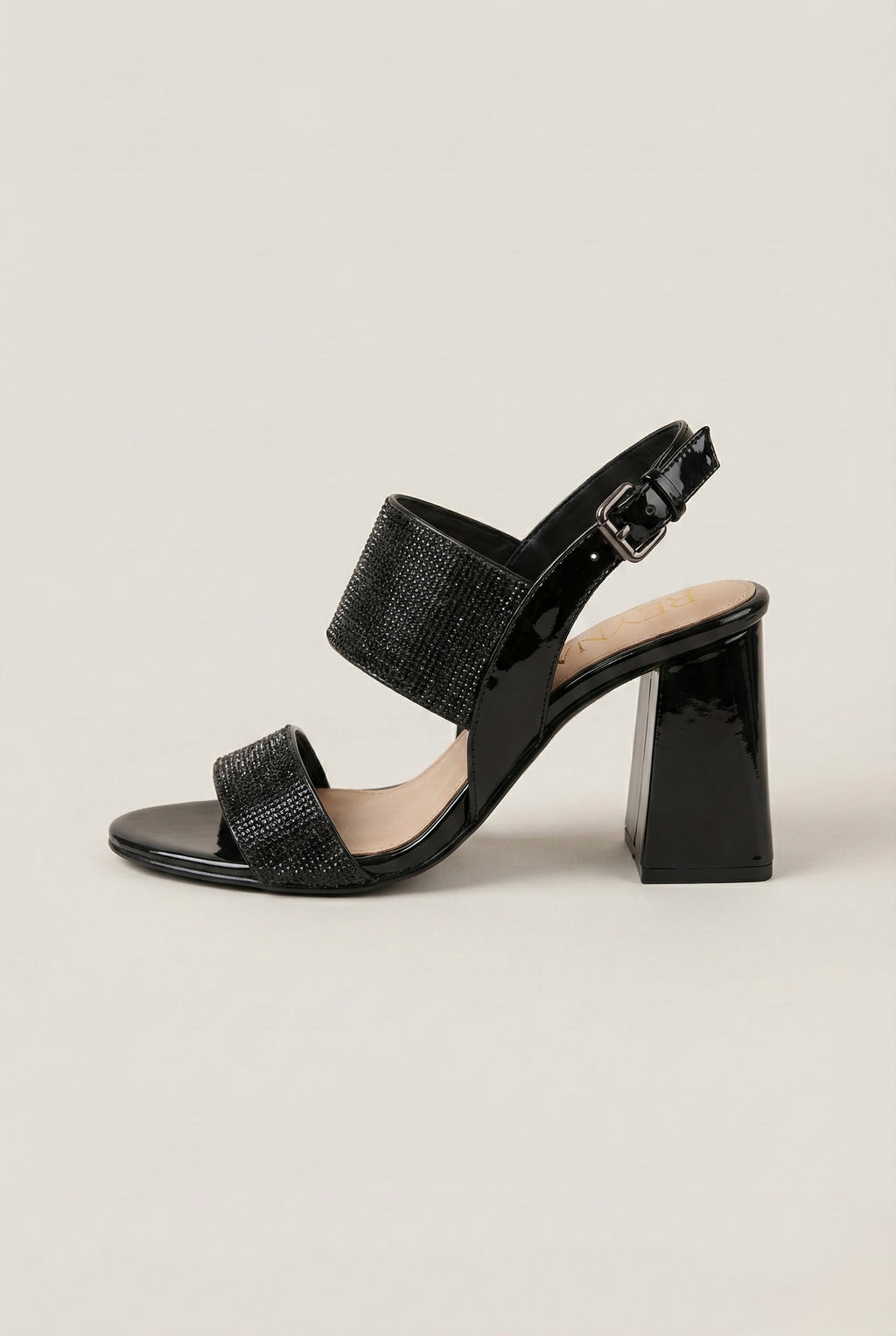 Black Halo Block Sandal