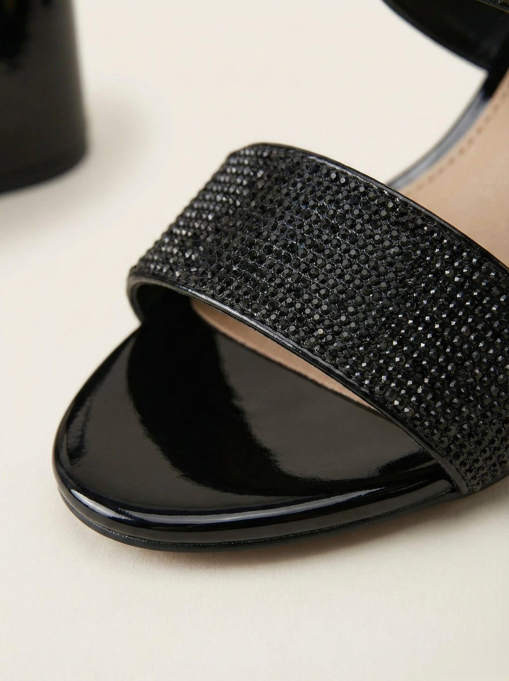 Black Halo Block Sandal
