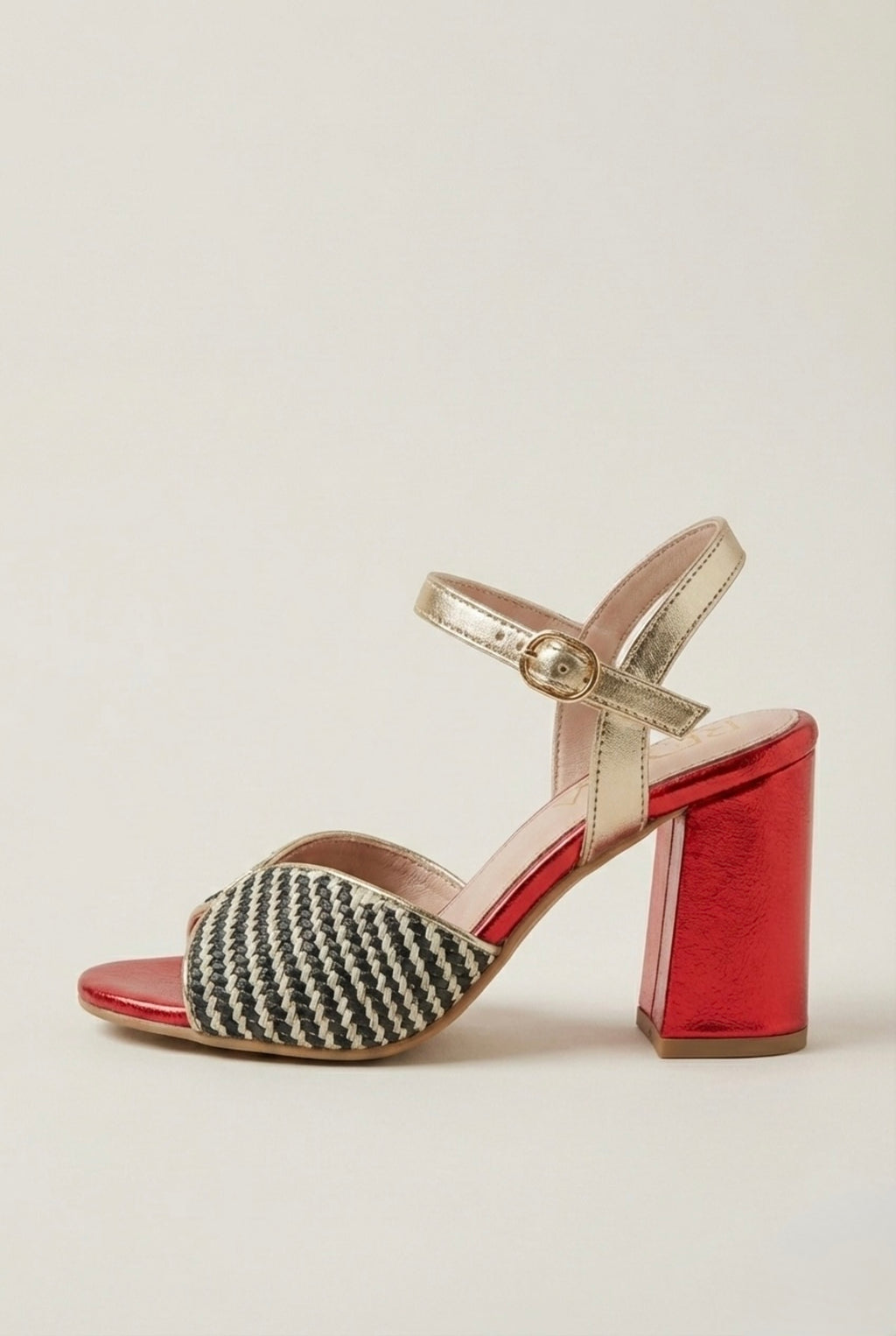 Cherry Contrast Sandal