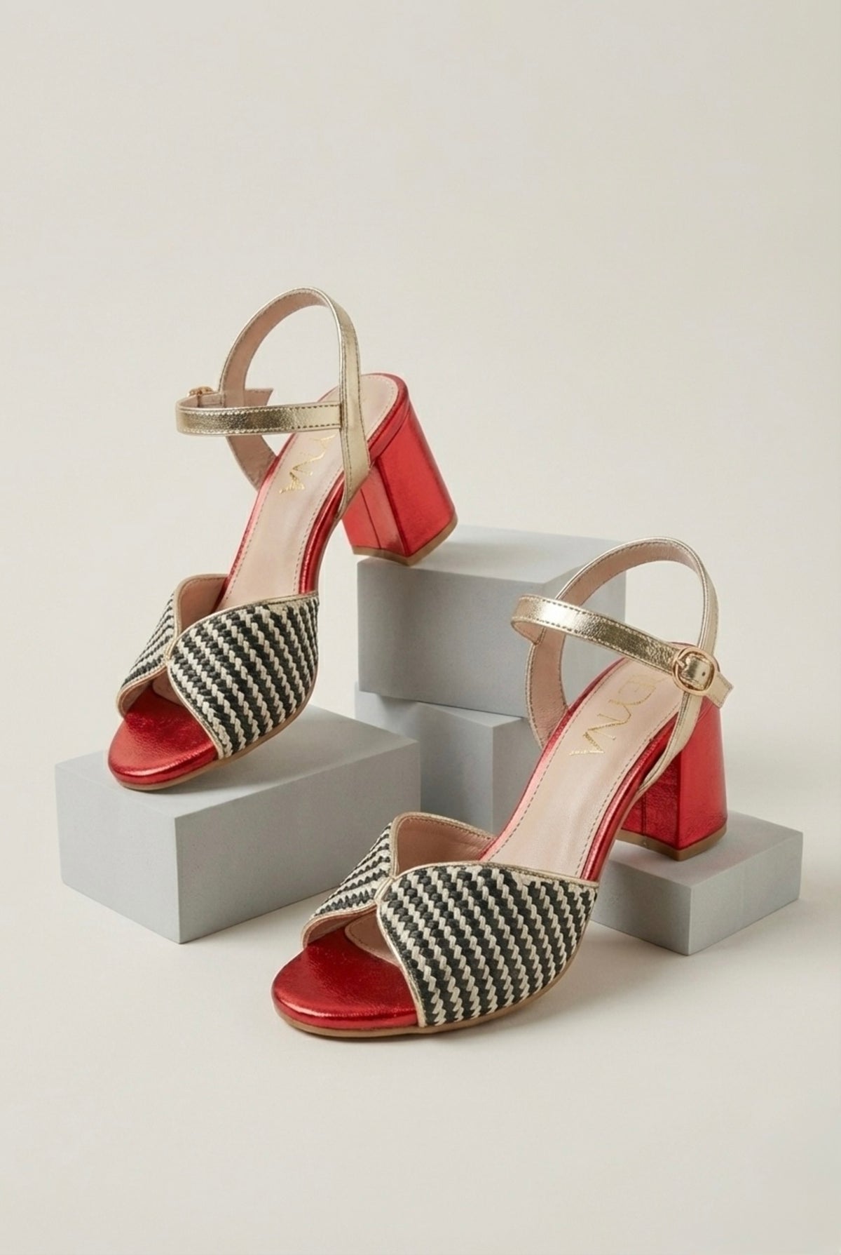 Cherry Contrast Sandal
