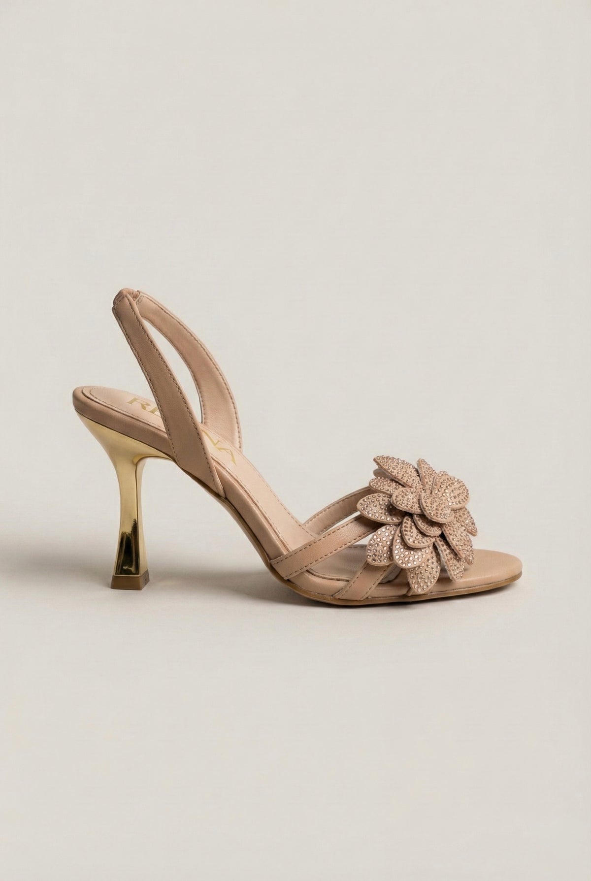 Blush Flower Ankle-Strap Sandal