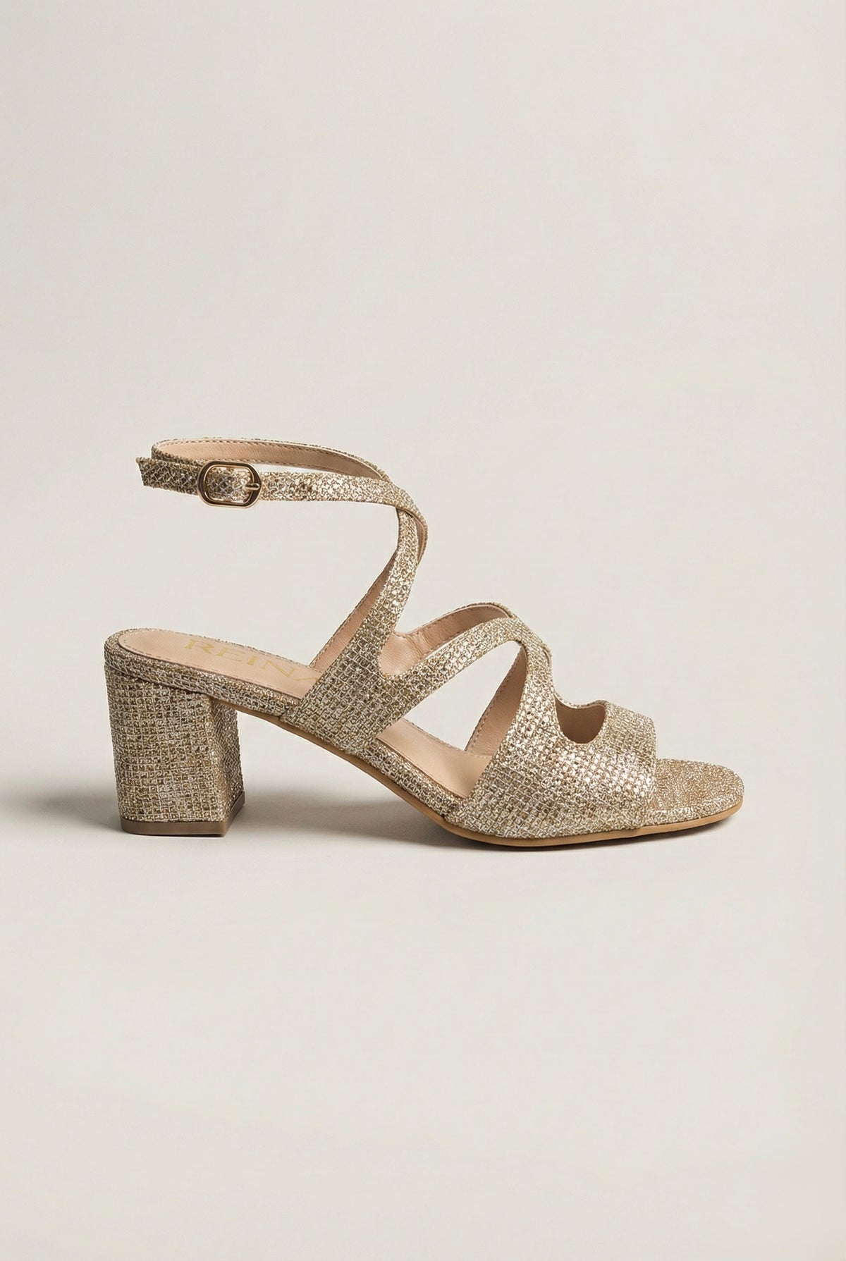 The Poeme Multi-Strap Mid-Block Heel