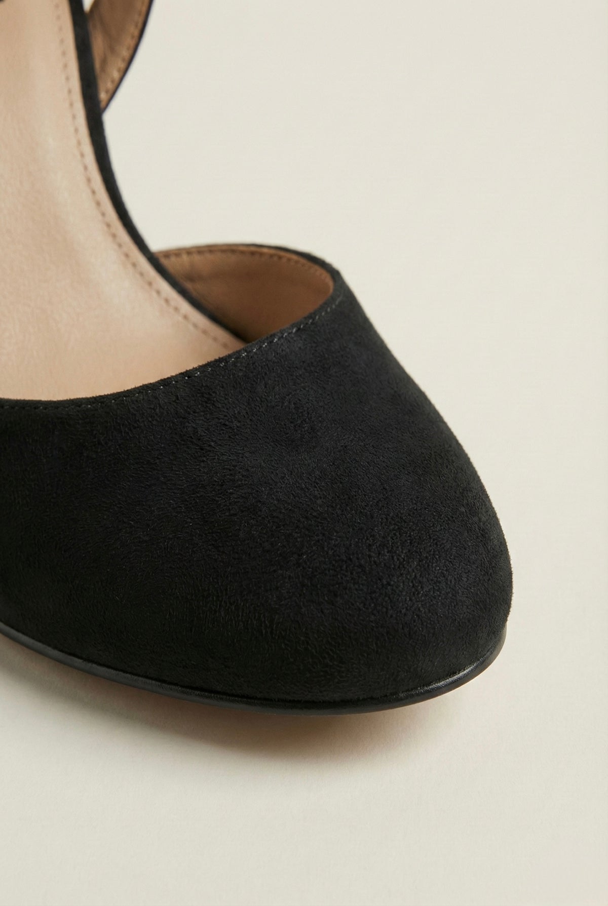 Velvet Curve Suede Slingback