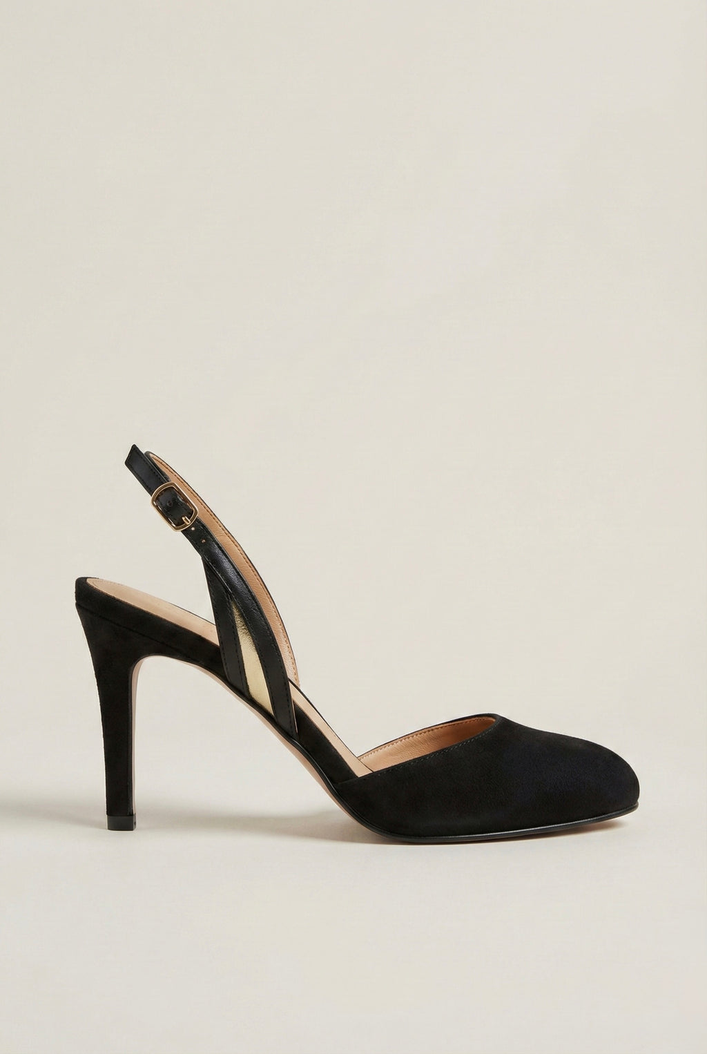 Velvet Curve Suede Slingback