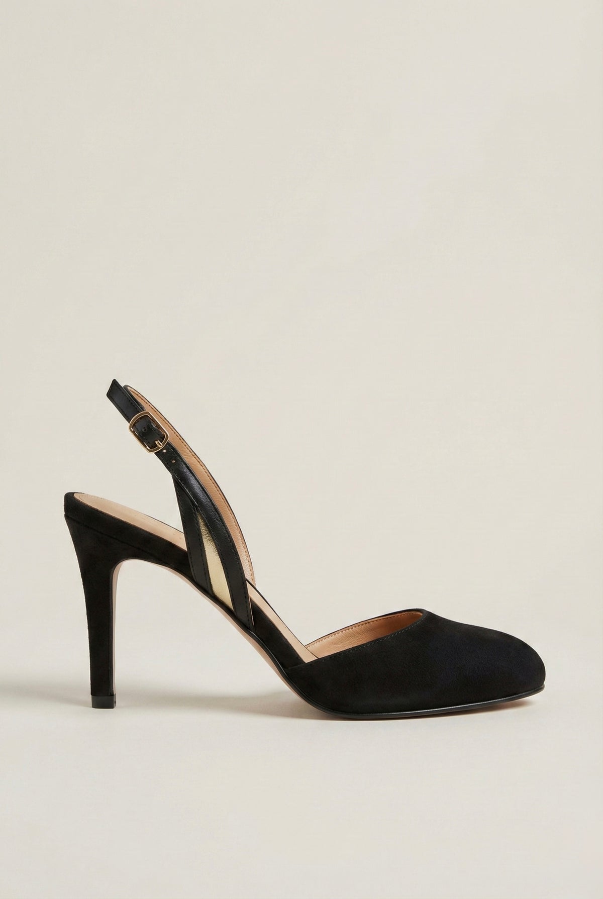 Velvet Curve Suede Slingback