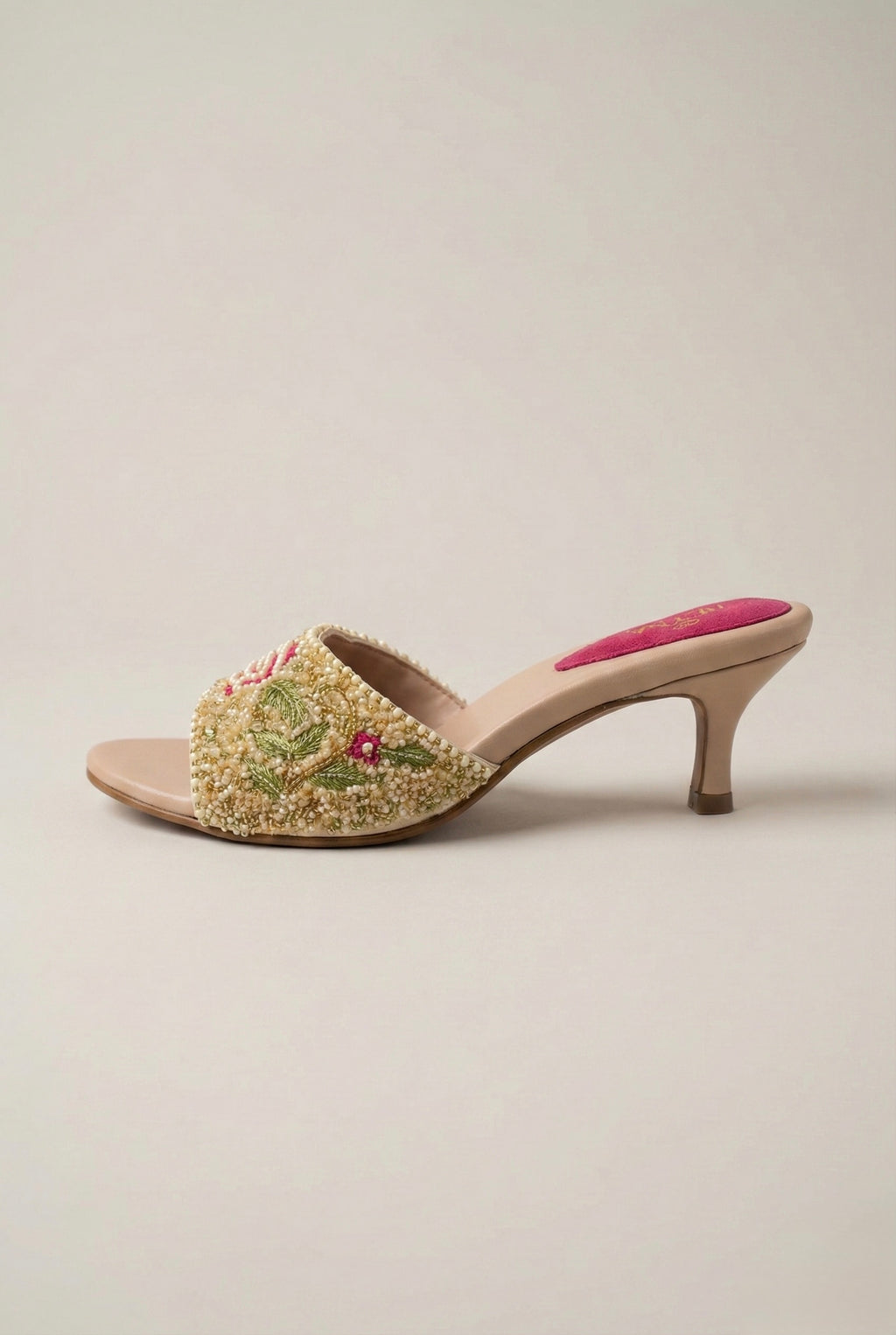 Truly Mine Embroidered Kitten Mule
