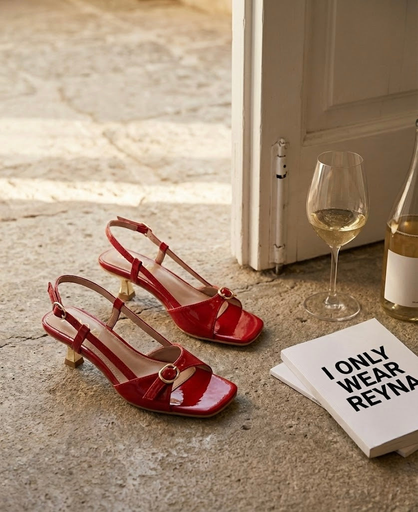 Scarlet Kitten Sandal