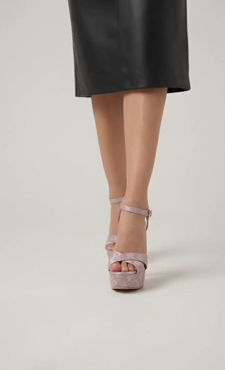 Satin Jacquard Platform