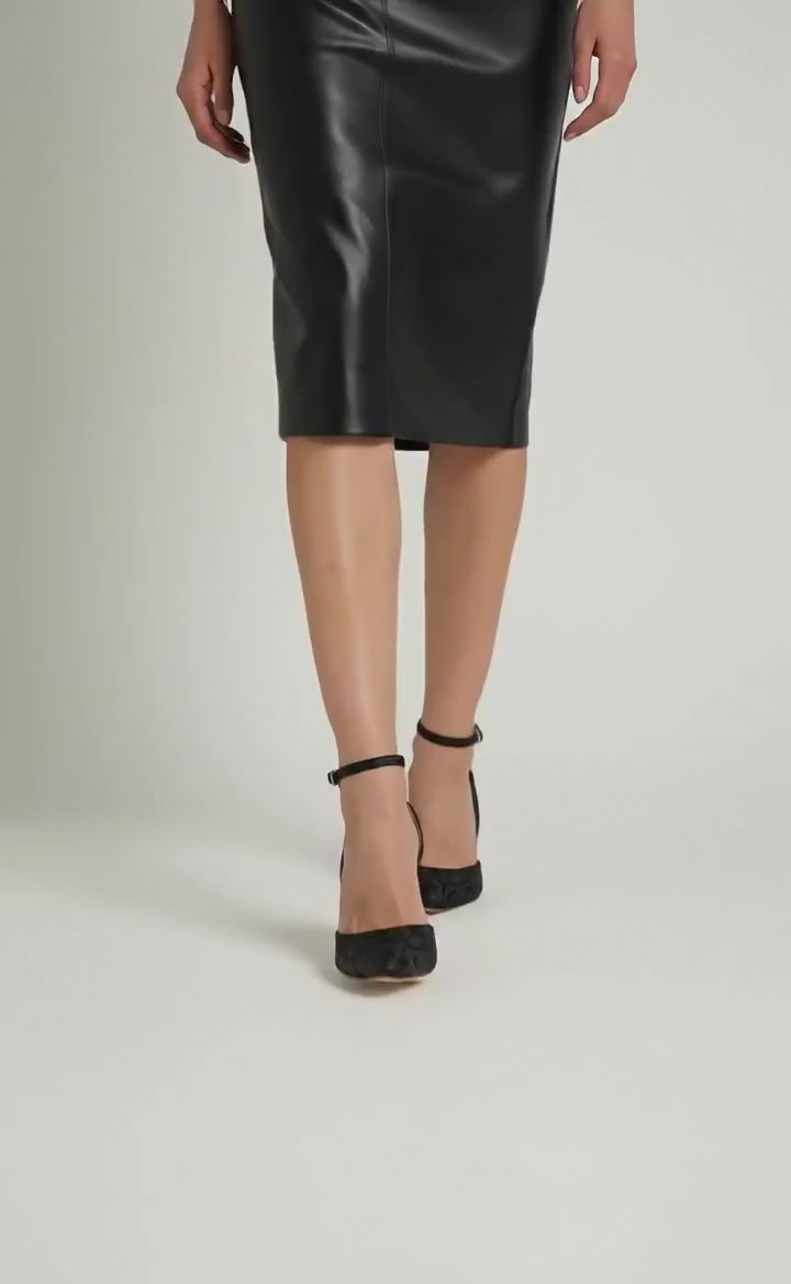 Velvet Curve Suede Slingback