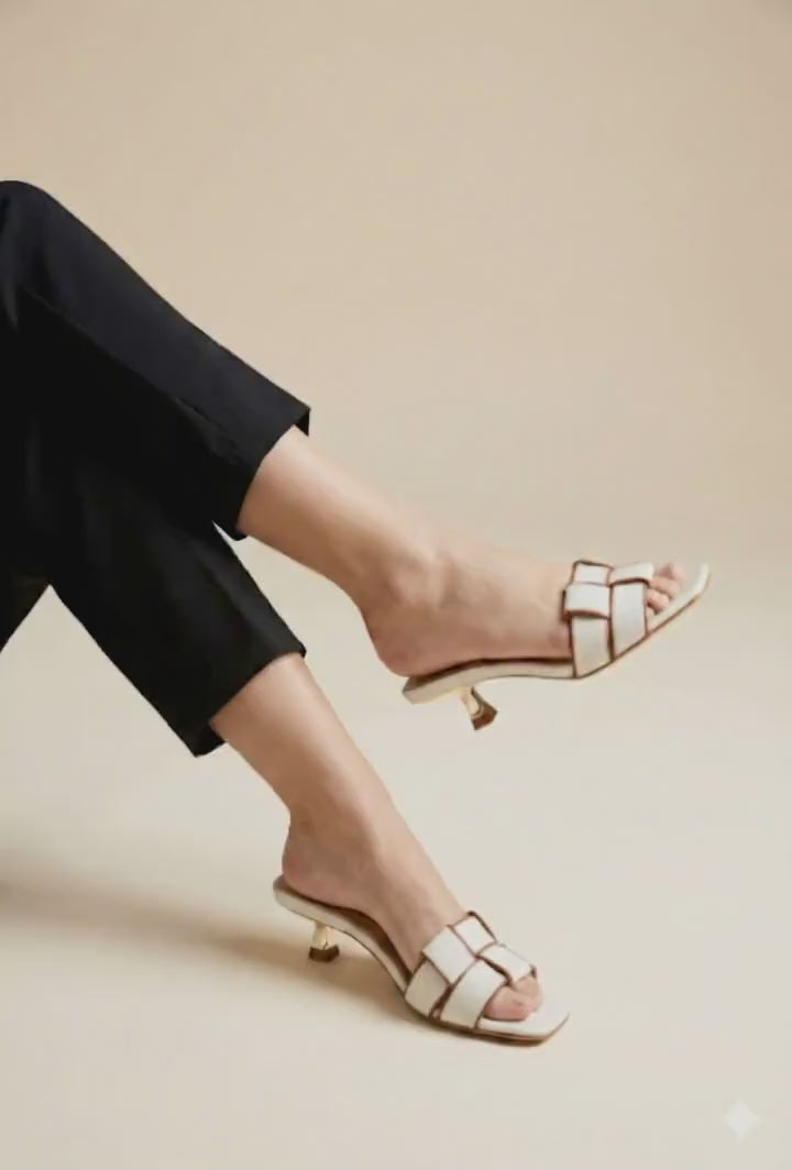 Nude Kitten Mule